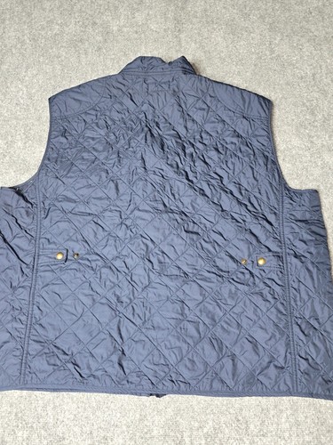 Polo Ralph Lauren Puffer Quilted Navy Vest 4XL Big Outdoor Preppy Flannel Lined - Picture 6 of 7
