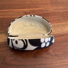 Vera Bradley Clamshell Hard Eyeglass Case Black And White