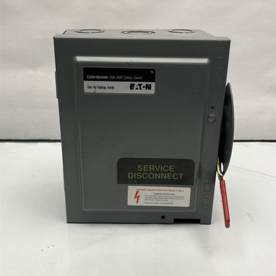 Cutler Hammer DG321NGB Cartridge Fuse Safety Switch 30A 240V NOS