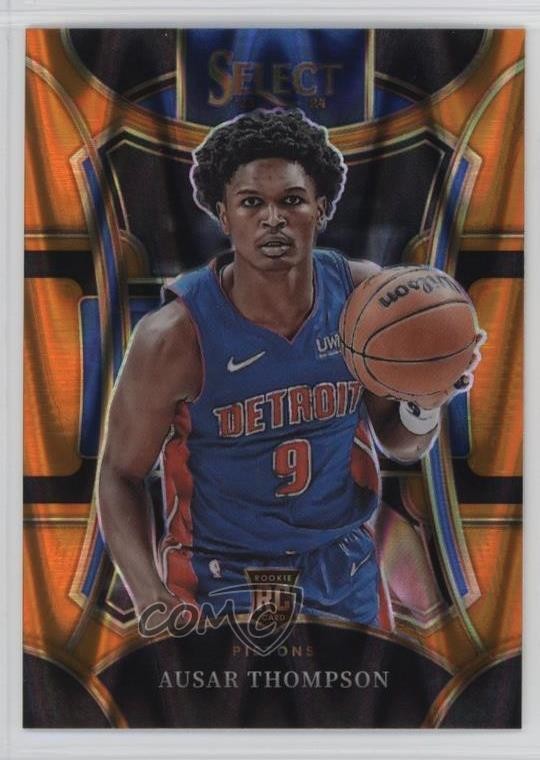 2023-24 Panini Select Mezzanine Level Orange Tectonic Prizm Ausar Thompson 03rx