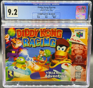 Diddy Kong Racing Nintendo 64 N64 CIB Complete CGC 9.2 Graded Rareware