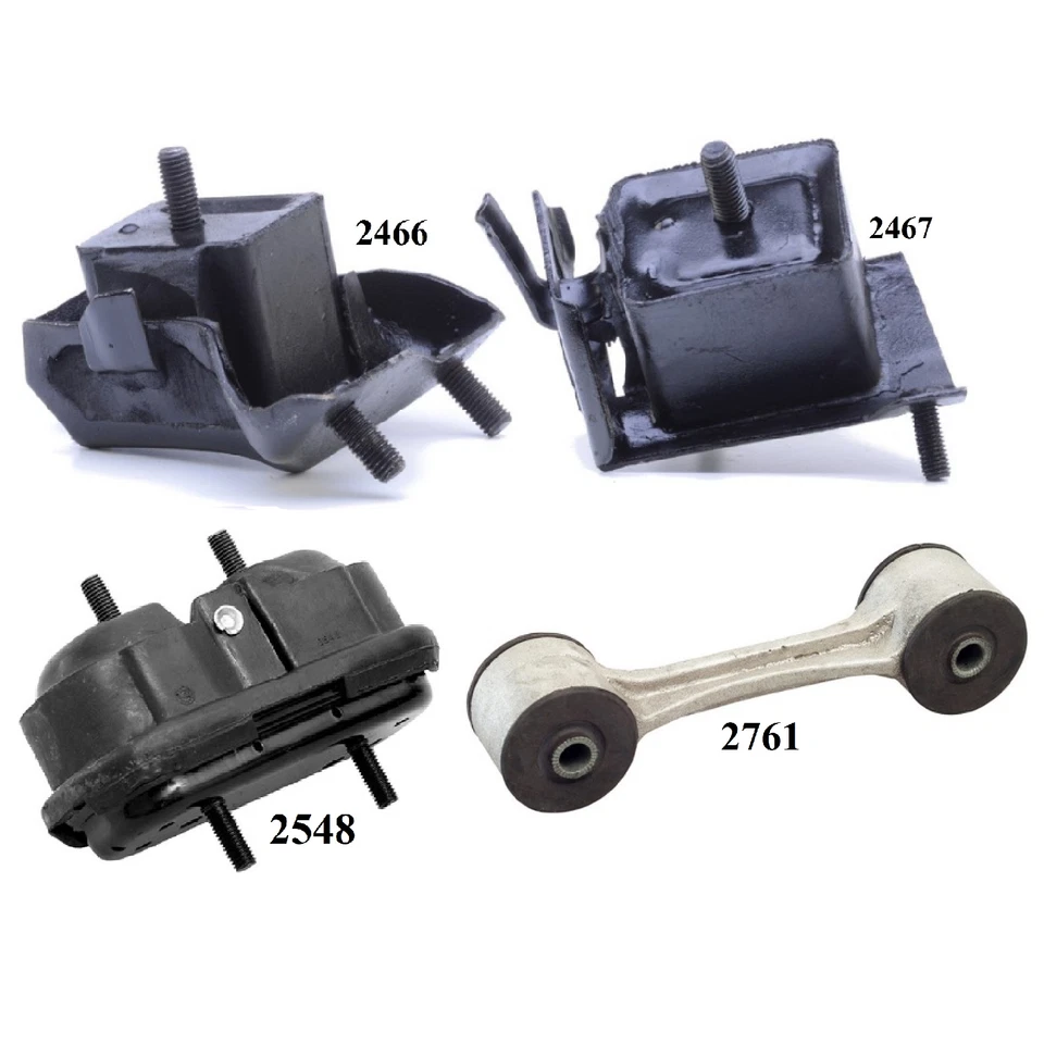 4 PCS MOTOR & TRANS MOUNT FIT 1986 PONTIAC FIERO 2.5L - MANUAL TRANS - Image 2 of 4