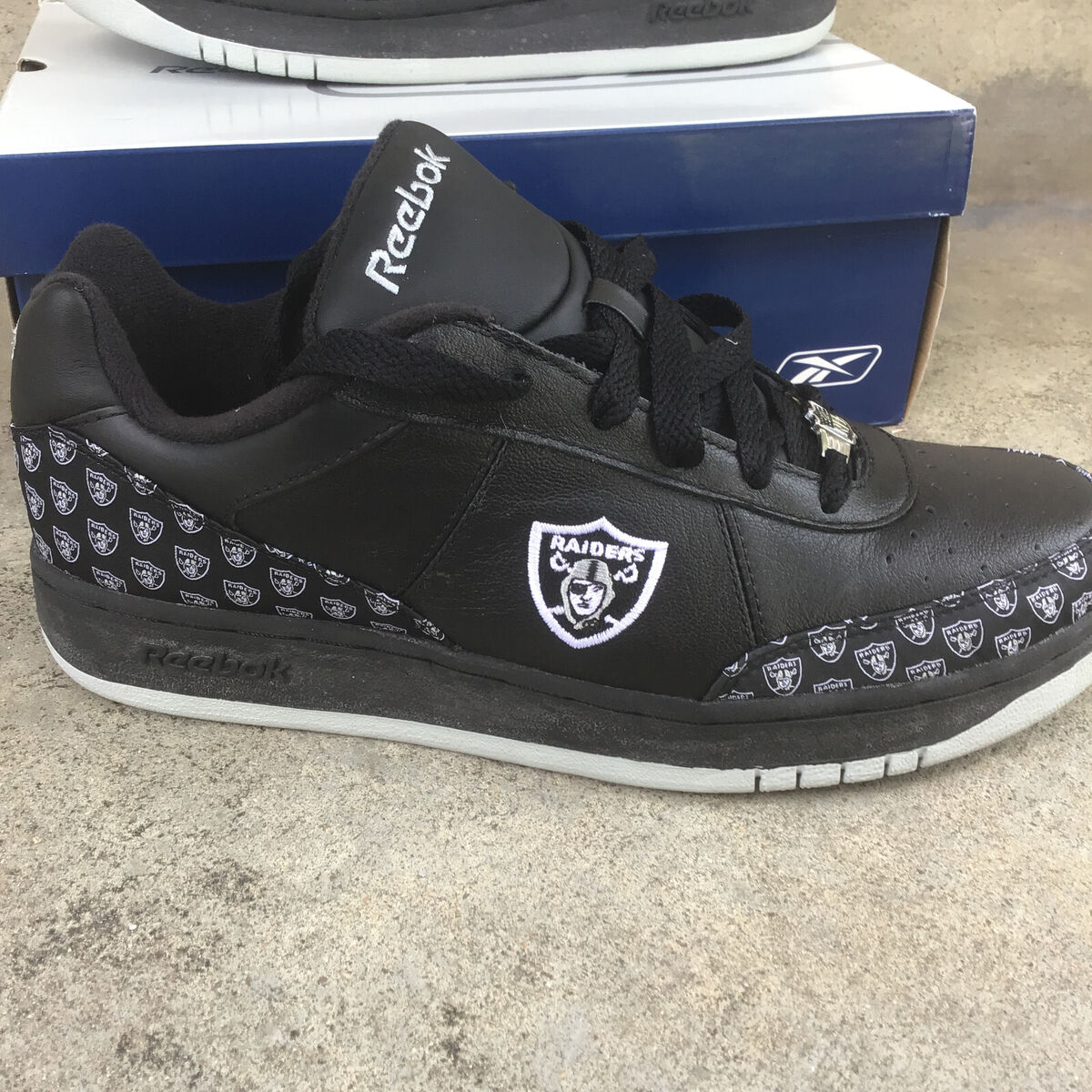 Reebok Recline NFL Las Vegas Oakland Raiders Black Shoes Reebok Recline NFL Las Vegas Oakland Raiders Black Shoes