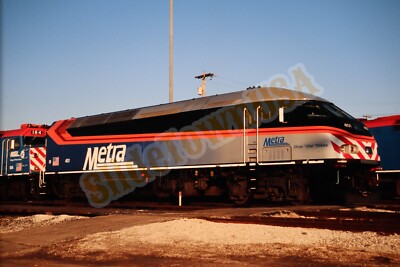Vintage 2006 Train Slide 401 Metra MP-36 Engine Aurora IL X6J048
