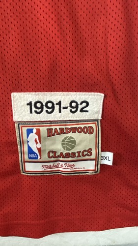 Chicago Bulls Rodman #91 Men's Mitchell &Ness HWC Jersey EUC 3XL - Picture 6 of 15