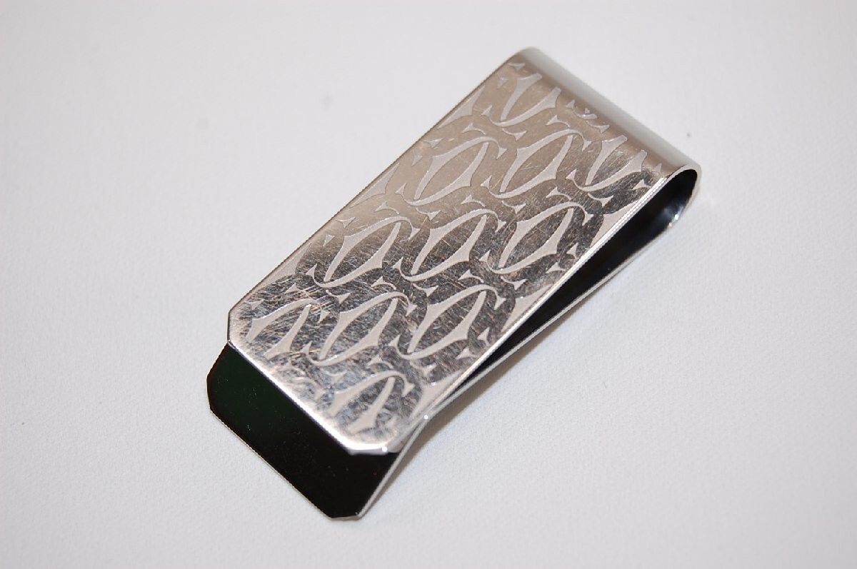 カルティエ マネークリップ　2C Cartier Money Bill Clip 2C Motif Sterling Silver pre-owned