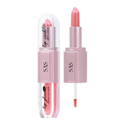2 In 1 Lipstick & Liquid Lipstick Double Ended Lip Gloss And Lipstick Finish - Picture 9 of 59