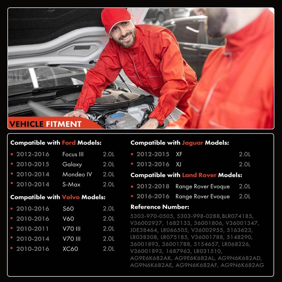 Турбокомпрессор для Land Rover Range Rover Eovque Ford Mondeo Jaguar XF 2,0 л - Изображение 3 из 4