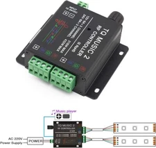 SUPERNIGHT LED RGB Music Touch Controller RF Sensitivety Backlight-3.5MM Audi...