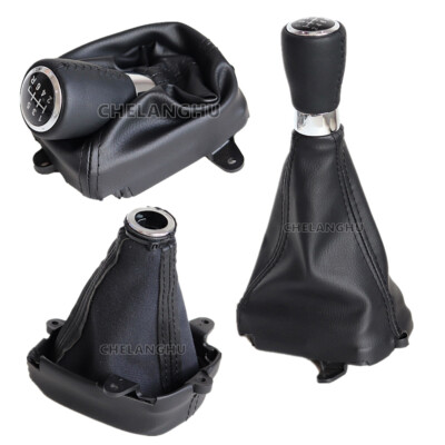 6 Speed Black Gear Shift Knob Boot For HONDA ACCORD VIII 8 MK8 2008-2014