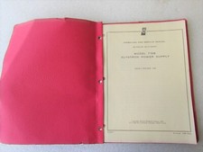 Hewlett Packard HP 716B Klystron 1966 fuente de alimentación manual de operación y servicio