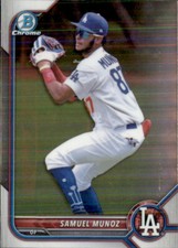 2022 BOWMAN DRAFT CHROME LOS ANGELES DODGERS - SAMUEL MUNOZ #BDC-63