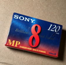 Sony 120 Minute Video 8 MP Standard Grade Video Camcorder Cassette Tape New