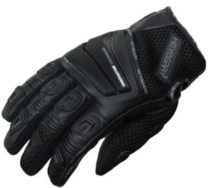 M Heyberry Motorradhandschuhe Leder Motorrad Handschuhe kurz schwarz Gr