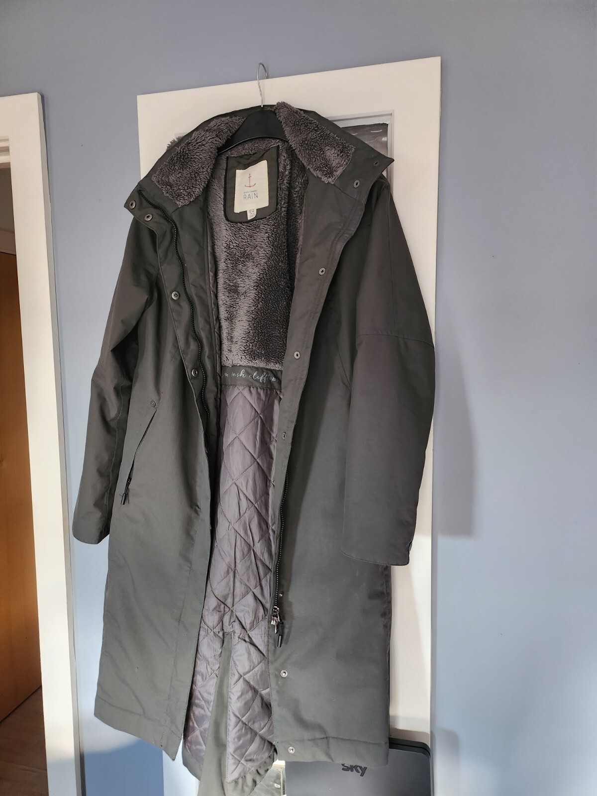 Khaki Seasalt Janelle Fully waterproof Warm lined coat Great condition