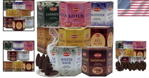 320-Count Variety Backflow Incense Cone Gift Set - Aromatic Smoke Fountain - Picture 2 of 9