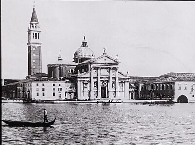 San Giorgio Maggiore, Venice, Italy, Magic Lantern Glass Slide