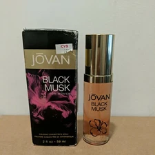 JOVAN BLACK MUSK COLOGNE SPRAY 2 OZ. ~AS SHOWN 