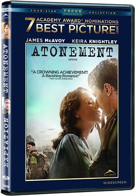 Atonement (DVD, Region 1) Very Good condition from personal collection!