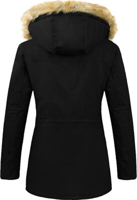 NEW $90 Uoiuxc SIZE XLARGE BLACK Winter Coat Warm Puffer Thicken