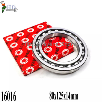 1PCS NEW FAG 16016 Deep Groove Ball Bearings 80x125x14mm freight free ...