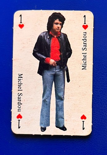 Rare Star Music Rookie Card Michel Sardou Edition Super Géant 1972