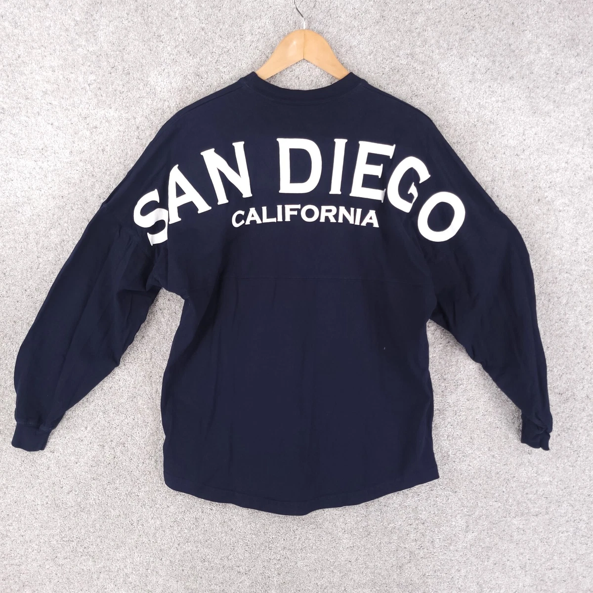 Spirit Jersey San Diego Shirt Adult Small Blue White Unisex Long