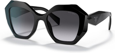 Prada PR 16WS 1AB5D1 Black Sunglasses Grey Gradient Lens