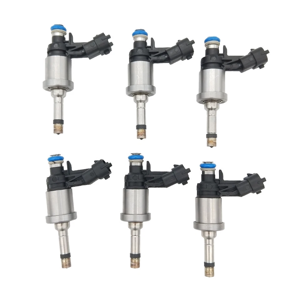 Inyector de combustible 6 piezas 12638530 para Buick Enclave Cadillac CTS Chevrolet Camaro GMC Foto 2 de 4
