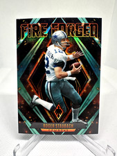 Roger Staubach 2022 Panini Phoenix Fire Forged #FF-6 Teal Light Blue Prizm /150