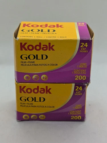 Kodak GOLD 200 Color 35mm Film 24 Exposure 01/2011 Lot Of 2 