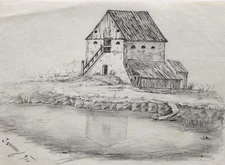 Drawing of a building January 1910, unsigned