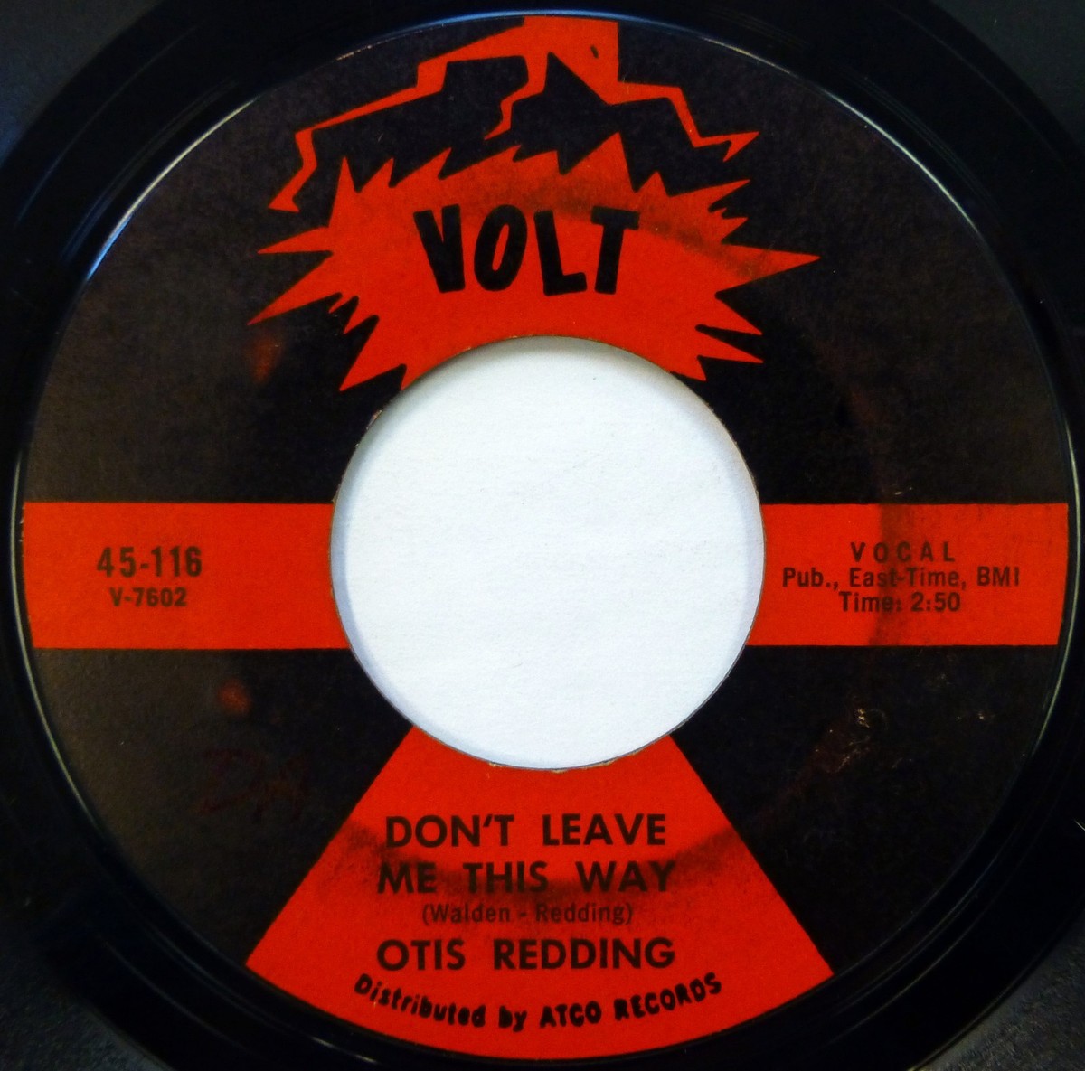 OTIS REDDING 45 Come to Me/Don't Leave Me This Way VOLT soul