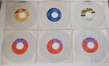 45 RPM RECORDS ISLEY BROS. box tops STEVIE WONDER Little Richard LOT OF 6