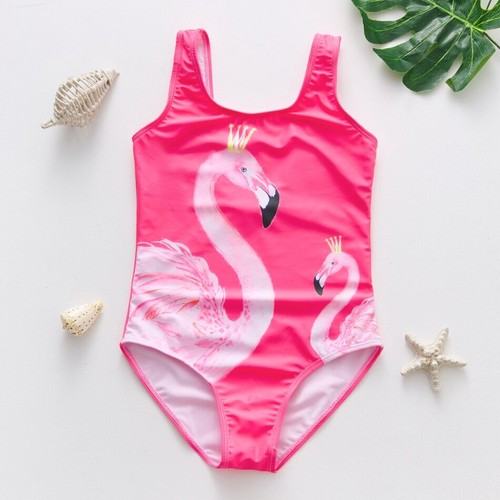 2-16years Girls Swimsuit One Piece Swimsuit Fashion Rainbow Mermaid Swimwear - Picture 18 of 45