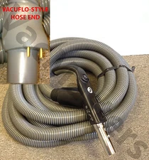 GENUINE Vacuflo 35' E-Z Grip central vacuum hose w/o rack Vacuflo-style valves
