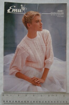 Vintage: Emu 4061 Damen Spitzenpullover, DK