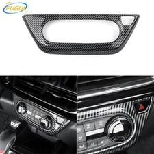 ABS Carbon Fiber Air Conditioner Button Panel Cover Trim For Chevrolet Trax 2024