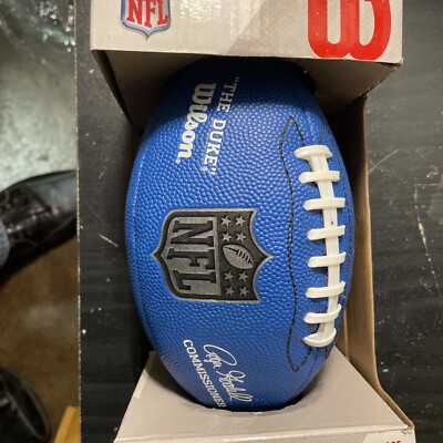 MINI Wilson ''The Duke'' MINI Football NFL Bronze Series Roger Goodell BLUE NEW