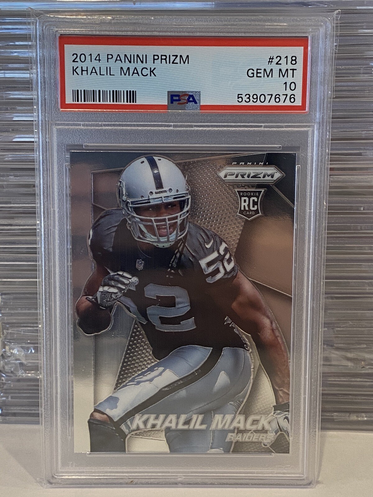 2014 Panini Prizm Khalil Mack Rookie Card #218 PSA 10