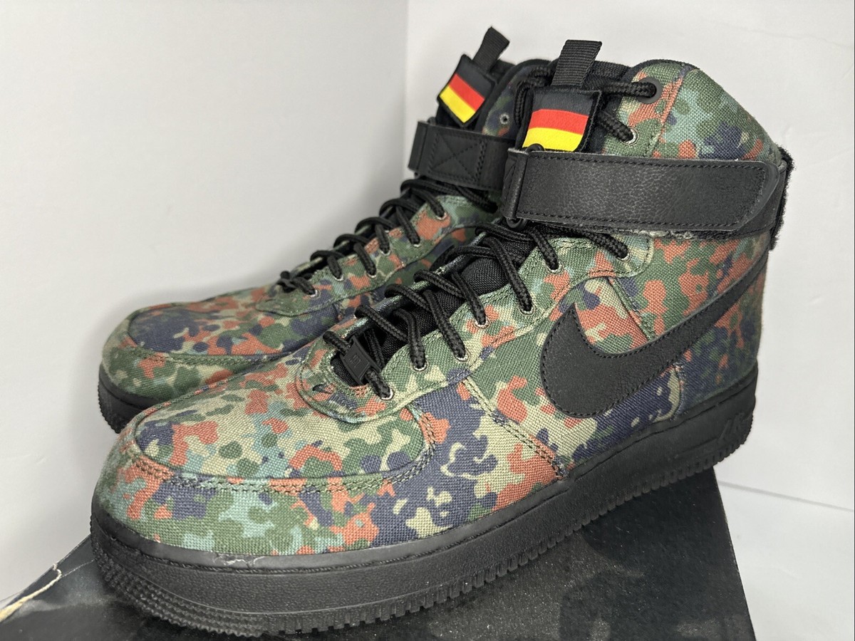 NIKE Men 11 Limited Model Air Force 1 High Lv8 Camo Germany NIKE Men 11 Limited Model Air Force 1 High Lv8 Camo Germany