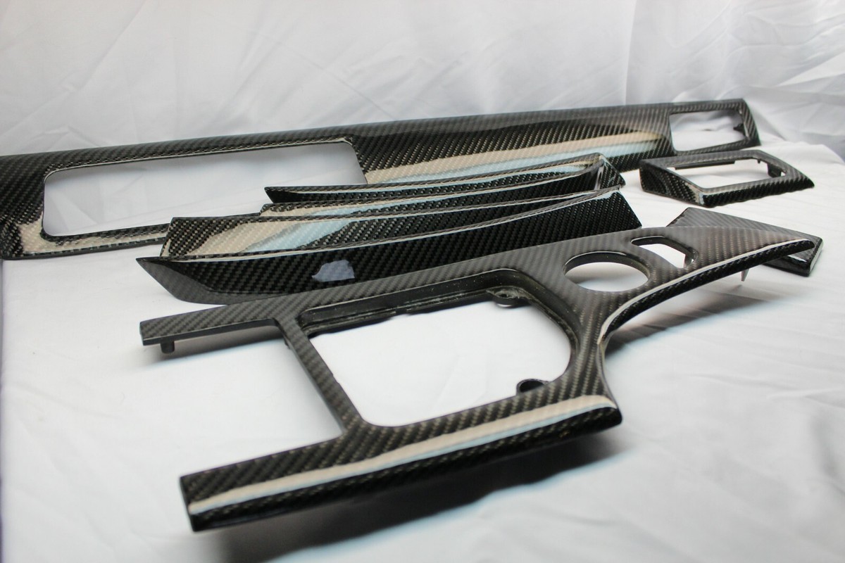 BMW E60 Carbon Fiber DASH INTERIOR Trim Kit pre lci m5 8 piece | eBay