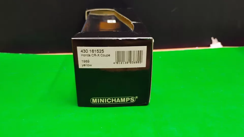 本田 CR-X 1989 黄色 1: 43 Minichamps 430161525 罕见颜色? Only 1536 制造 — 第 4/4 张图片