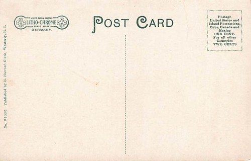 AK RI: Strandblick, Weekapaug, Rhode Island, DB 1910er Jahre unbespielt - Bild 2 von 2
