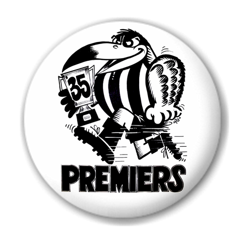 VFL AFL Grand Final Premiership Badge Button 57mm pin Aussie Rules Footy team - Picture 32 of 48