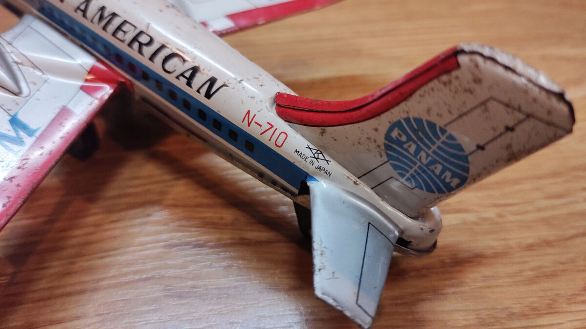 Boeing N-710PA Pan American airways. Vintage retro plane Boeing N-710PA Pan American airways. Vintage retro plane
