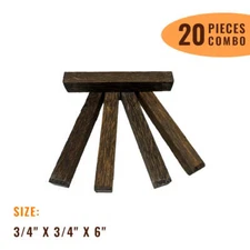 20 Pcs, Black Palm Pen Blanks 3/4x 3/4x 6- Woodturning Craft- Free US Shipping