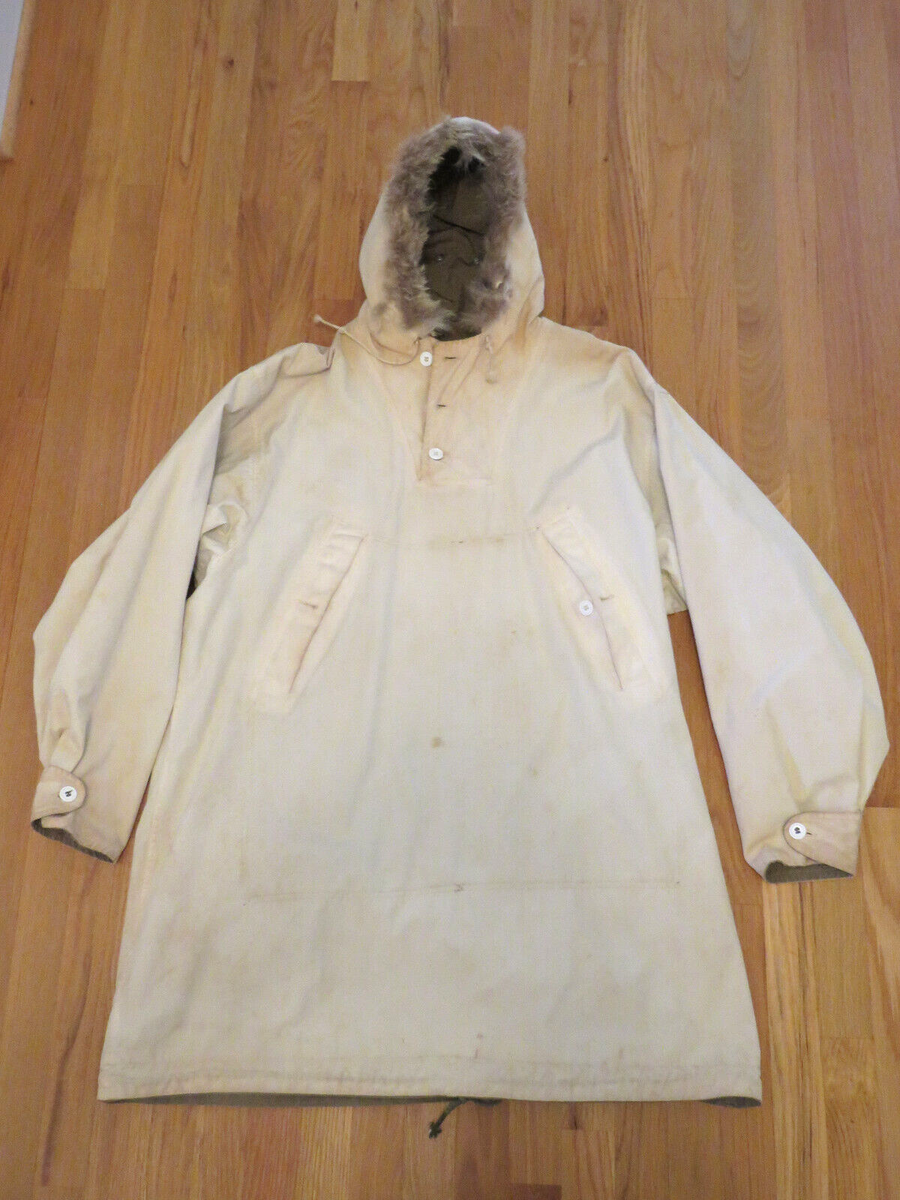 Vintage 40s US Army Mountain Ski Parka, fur trimmed, reversible