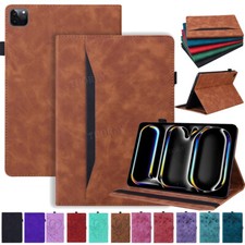 Hülle für iPad Pro 11" 13" & Air 13" 11" 2024 Leder Schutz Tasche Smart Cover