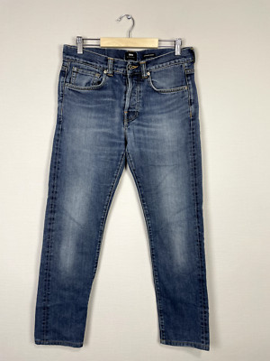 Edwin ED-80 Slim-Tapered Blue Denim Jeans Size 30/34
